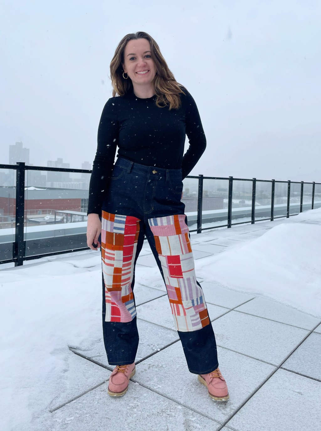 Patchwork Front Brooks&nbsp;Jeans